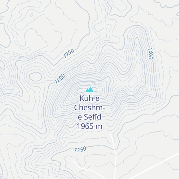 Map of Kūh-e Cheshm-e Sefīd