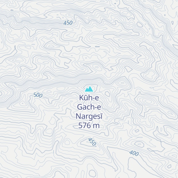 Map of Kūh-e Gach-e Nargesī