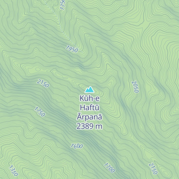 Map of Kūh-e Haftū Ārpanā
