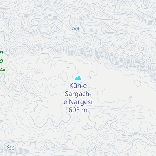 Map of Kūh-e Sargach-e Nargesī