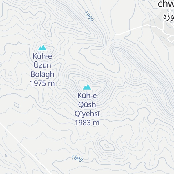 Map of Kūh-e Qūsh Qīyehsī