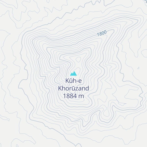 Map of Kūh-e Khorūzand