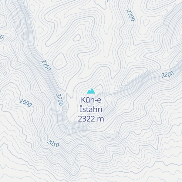 Map of Kūh-e Īstahrī