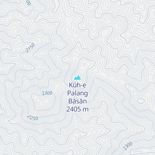Map of Kūh-e Palang Bāsān