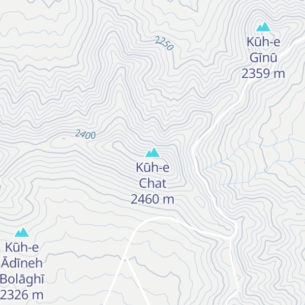 Map of Kūh-e Chat