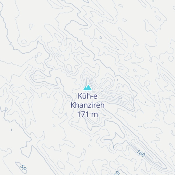 Map of Kūh-e Khanzīreh
