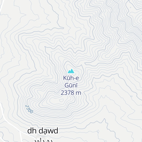 Map of Kūh-e Gūnī