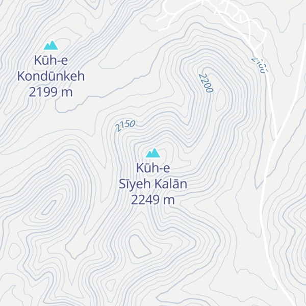 Map of Kūh-e Sīyeh Kalān