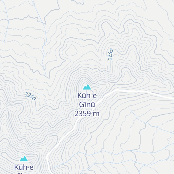 Map of Kūh-e Gīnū