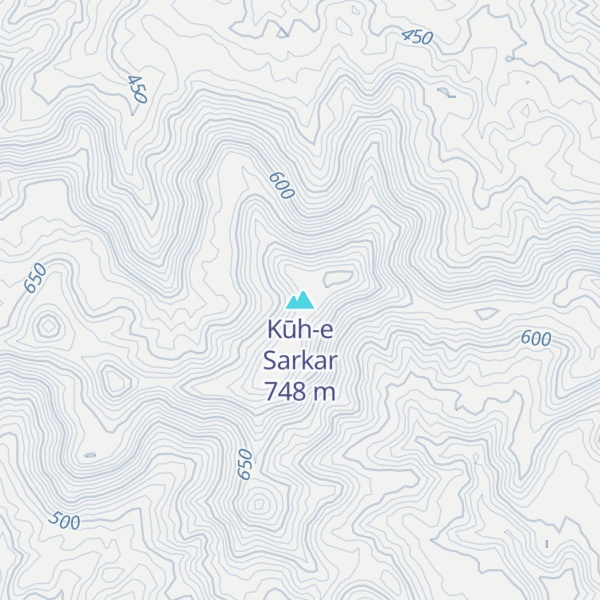 Map of Kūh-e Sarkar