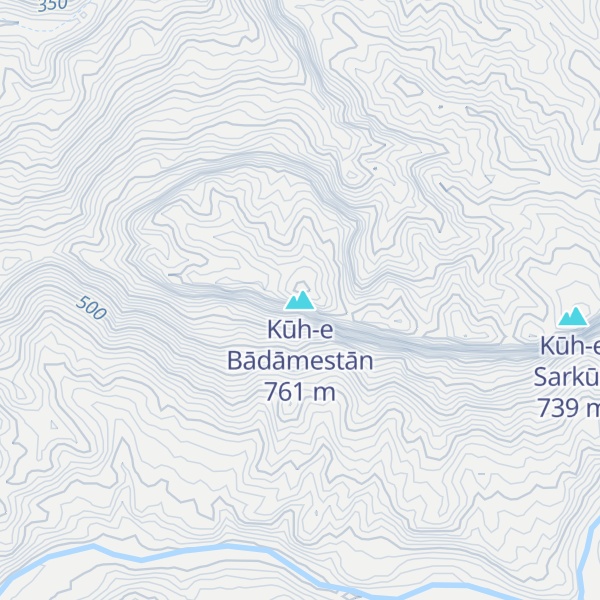 Map of Kūh-e Bādāmestān