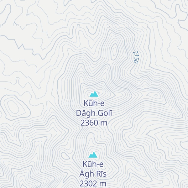 Map of Kūh-e Dāgh Golī