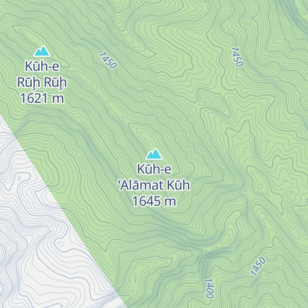 Map of Kūh-e ‘Alāmat Kūh