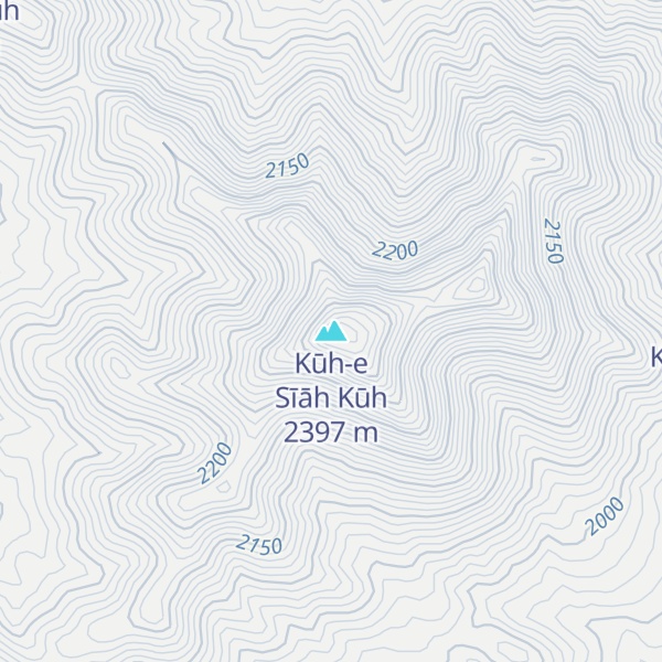 Map of Kūh-e Sīāh Kūh