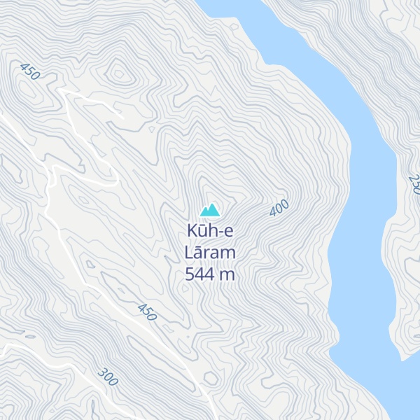 Map of Kūh-e Lāram