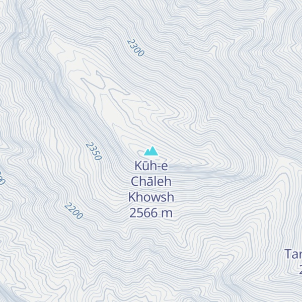 Map of Kūh-e Chāleh Khowsh