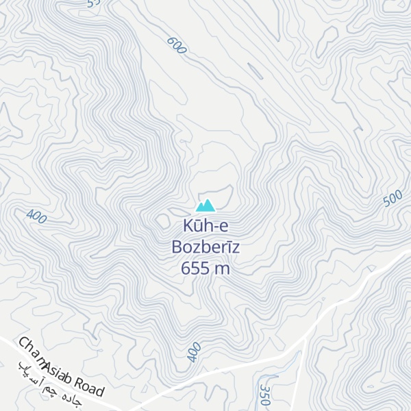 Map of Kūh-e Bozberīz