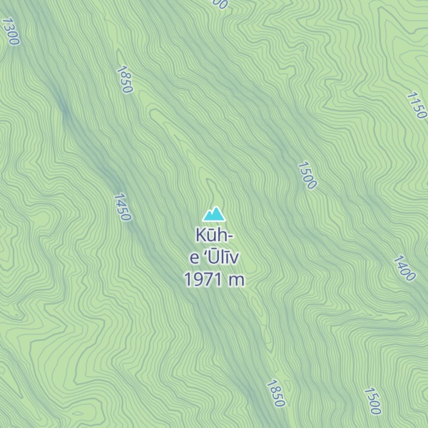 Map of Kūh-e ‘Ūlīv