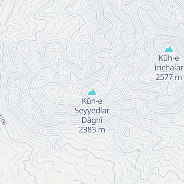 Map of Kūh-e Seyyedlar Dāghī