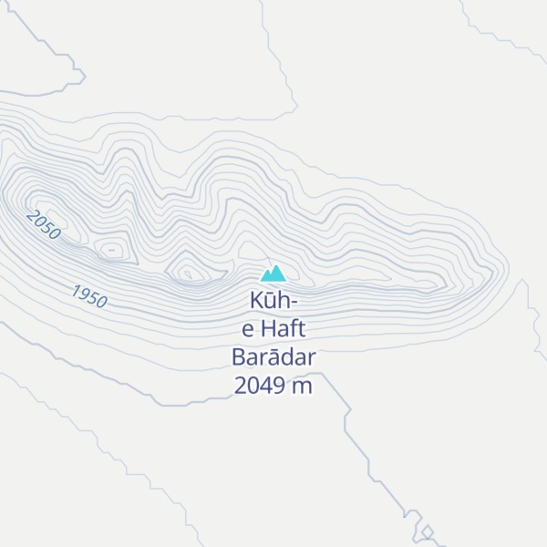 Map of Kūh-e Haft Barādar