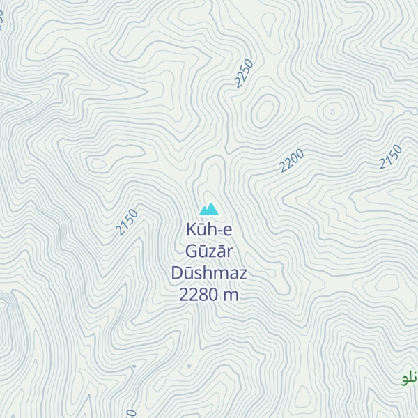 Map of Kūh-e Gūzār Dūshmaz