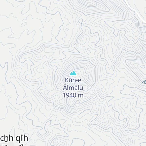 Map of Kūh-e Ālmālū