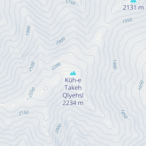 Map of Kūh-e Takeh Qīyehsī