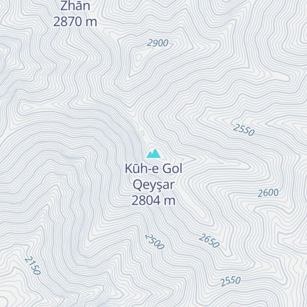 Map of Kūh-e Gol Qeyşar