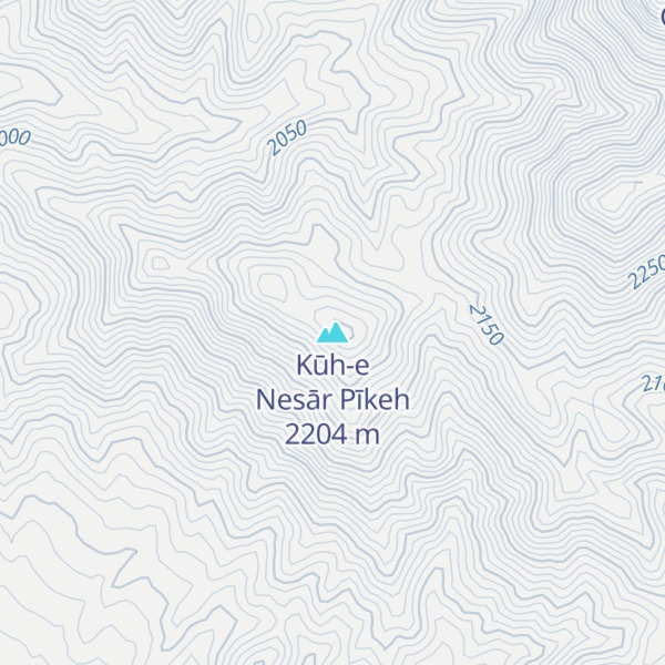 Map of Kūh-e Nesār Pīkeh