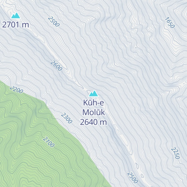 Map of Kūh-e Molūk