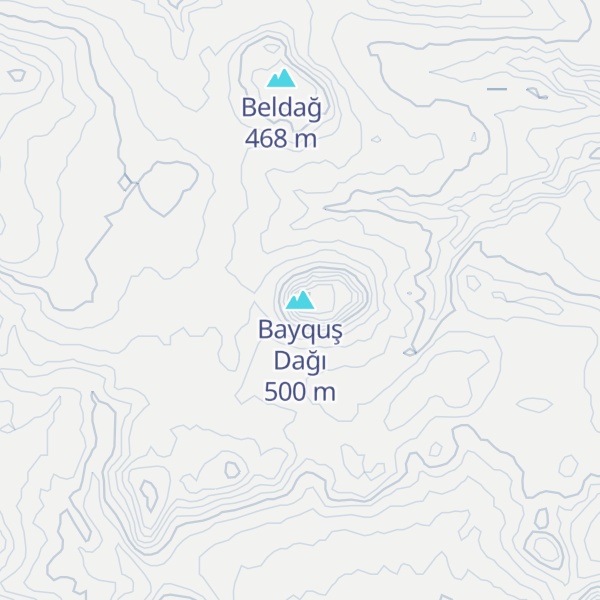 Map of Bayquş Dağı