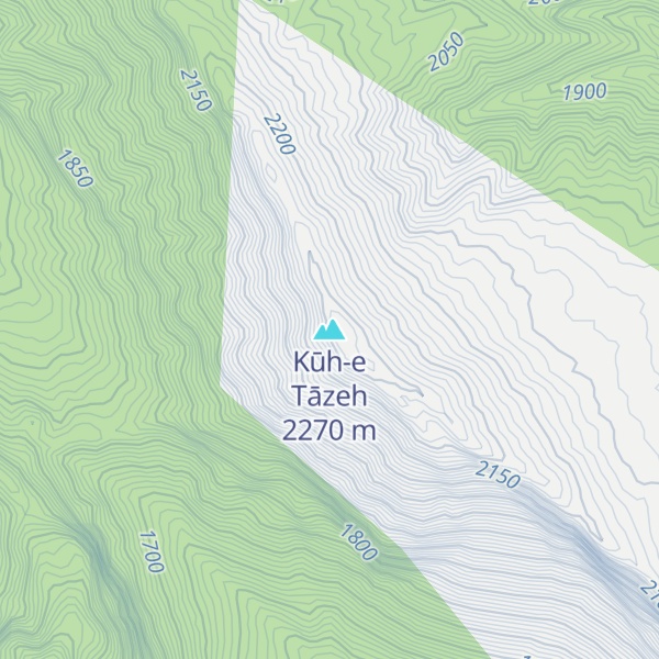 Map of Kūh-e Tāzeh