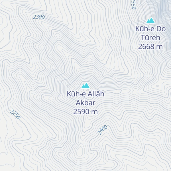 Map of Kūh-e Allāh Akbar