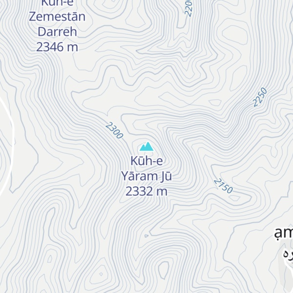 Map of Kūh-e Yāram Jū