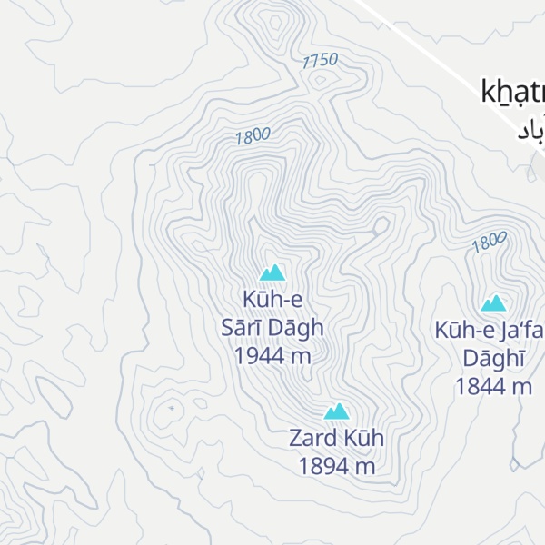 Map of Kūh-e Sārī Dāgh