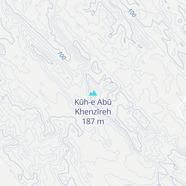 Map of Kūh-e Abū Khenzīreh