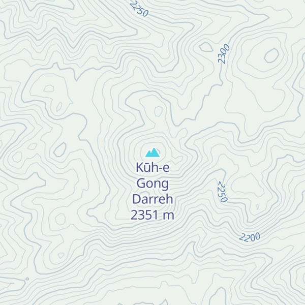 Map of Kūh-e Gong Darreh