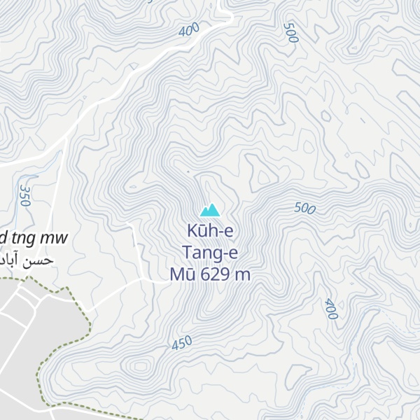 Map of Kūh-e Tang-e Mū