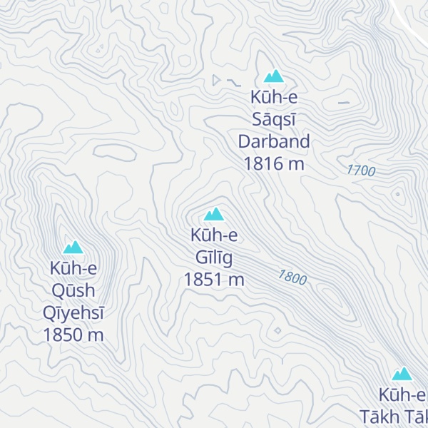 Map of Kūh-e Gīlīg