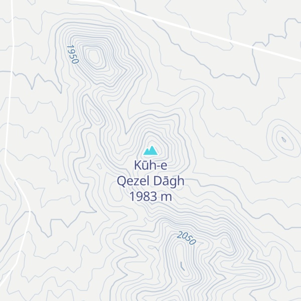 Map of Kūh-e Qezel Dāgh