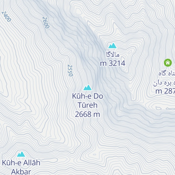 Map of Kūh-e Do Tūreh