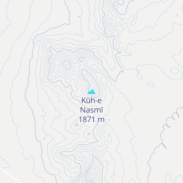 Map of Kūh-e Nasmī
