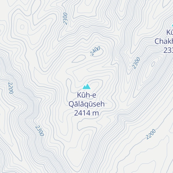 Map of Kūh-e Qālāqūseh
