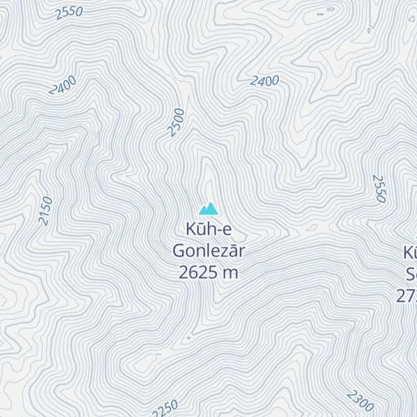 Map of Kūh-e Gonlezār