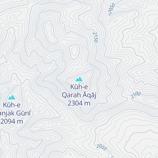 Map of Kūh-e Qarah Āqāj