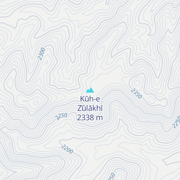 Map of Kūh-e Z̄ūlākhī