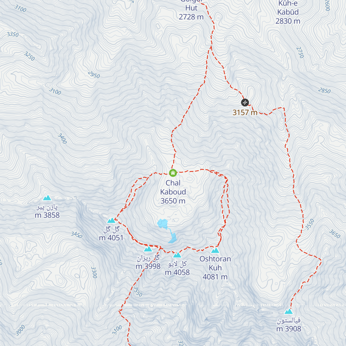 Chal Kaboud map