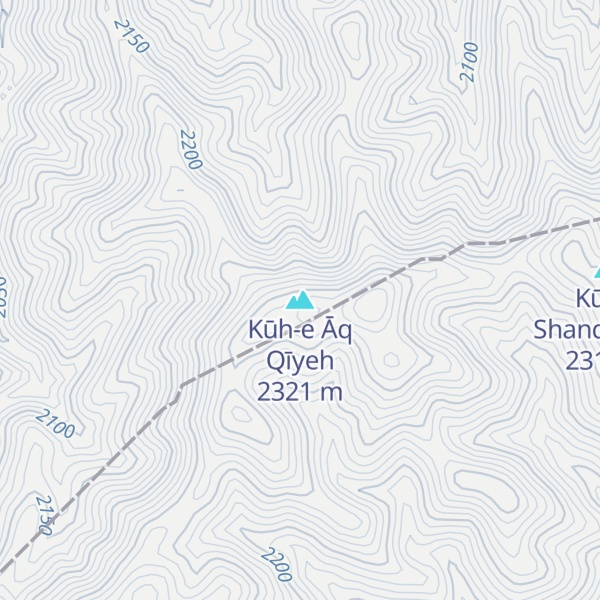 Map of Kūh-e Āq Qīyeh