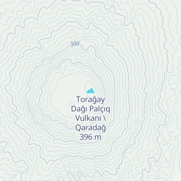 Map of Torağay Dağı Palçıq Vulkanı \ Qaradağ