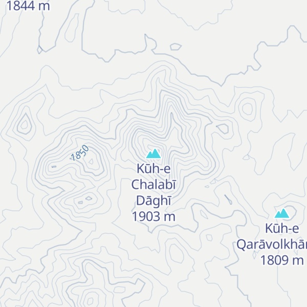 Map of Kūh-e Chalabī Dāghī